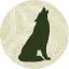 An icon of a howling wolf.