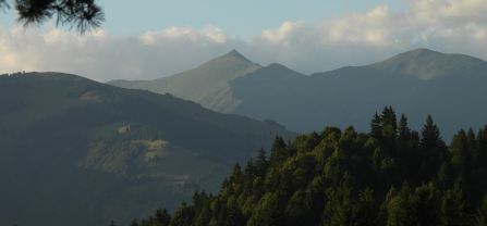 Landscape of the Eastern Rodnei Mountains.