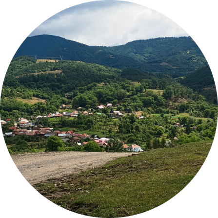 Boișoara village in Western Făgăraș Mountains.