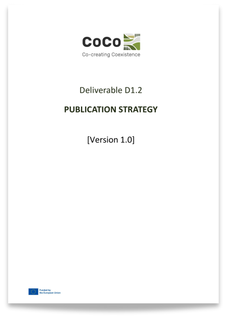 Image poster of Deliverable D1.2 - Publication strategy. 