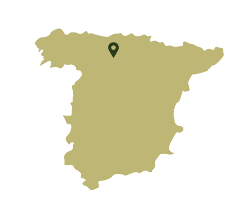 A map showing the case study area Montaña Palentina in the north of Spain.