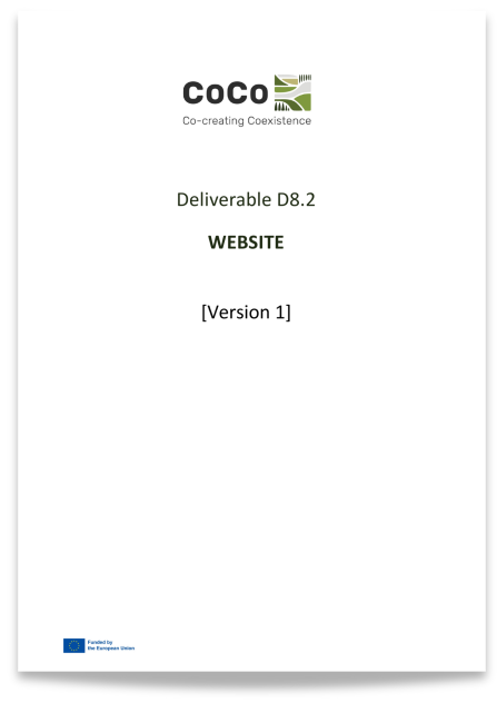 Image poster of Deliverable D8.2 - Website. 